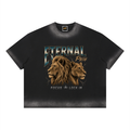 Eternal Path |Unisex Boxy Sunfade Graphic Tee