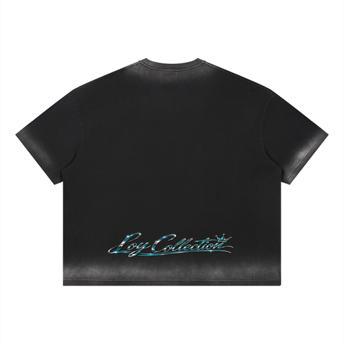 Eternal Path |Unisex Boxy Sunfade Graphic Tee