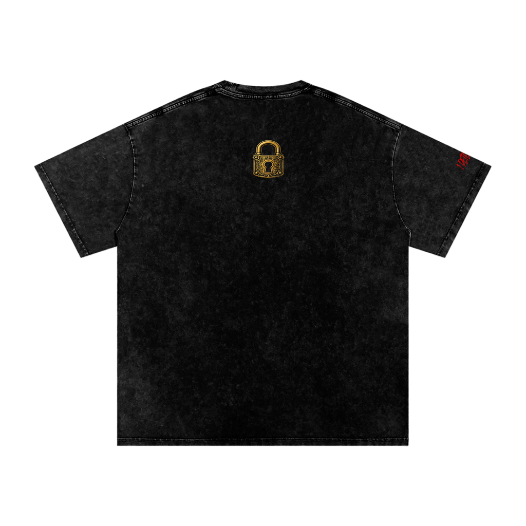 Be Vigilant or Be Prey |Snow Washed Oversized Cotton T-Shirt